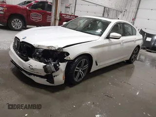 2021 BMW 5 Series 530i xDrive with VIN WBA13BJ09MWX04445, listed as a IAAI auction lot 41461330 with 40,329 mi miles and . Bid and sale history available at carsss.com. Image 17.