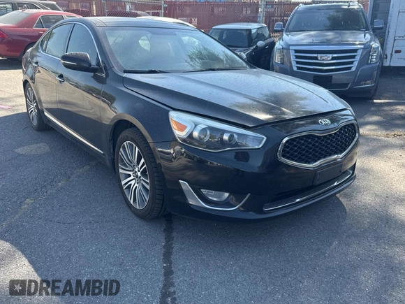2016 Kia Cadenza Premium with VIN KNALN4D7XG5214226, listed as a Copart auction lot 74809724 with 123,481 mi miles and Salvage Title. Bid and sale history available at carsss.com. Image 1.