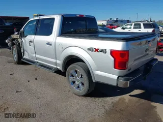 2019 Ford F-150 XL with VIN 1FTEW1E48KKE48547, listed as a IAAI auction lot 40789789 with 123,630 mi miles. Bid and sale history available at carsss.com. Image 3.
