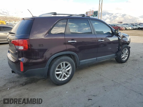 2014 Kia Sorento LX with VIN 5XYKT4A71EG530322, listed as a Copart auction lot 88501505 with 73,887 mi miles and Salvage Title. Bid and sale history available at carsss.com. Image 3.
