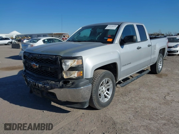 2014 Chevrolet Silverado 1500 Work Truck with VIN 1GCVKPEH6EZ292893, listed as a IAAI auction lot 41370944 with 155,863 mi miles and . Bid and sale history available at DreamBid. Image 2.