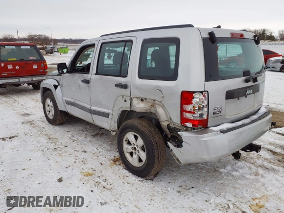 2012 Jeep Liberty Sport with VIN 1C4PJMAK4CW156238, listed as a IAAI auction lot 41579393 with 131,560 mi miles and . Bid and sale history available at carsss.com. Image 3.