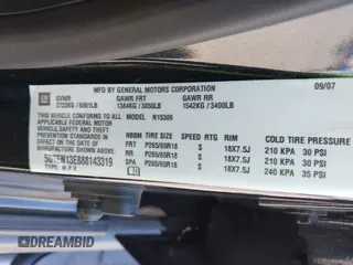 2008 Hummer H3 SUV with VIN 5GTEN13E888143319, listed as a IAAI auction lot 42180122 with 148,473 mi miles and . Bid and sale history available at DreamBid. Image 9.