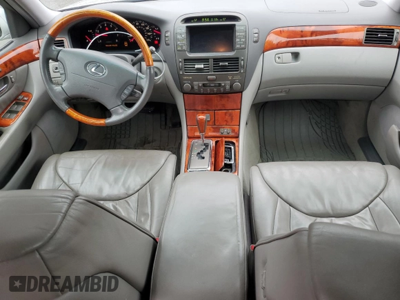 2002 Lexus LS 430 with VIN JTHBN30F120075551, listed as a Copart auction lot 52411405 with 194,704 mi miles and Salvage Title. Bid and sale history available at DreamBid. Image 8.