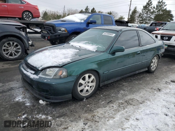 1999 Honda Civic EX with VIN 1HGEJ8148XL088700, listed as a Copart auction lot 42200665 with 201,071 mi miles and Salvage Title. Bid and sale history available at carsss.com. Image 1.