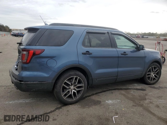 2018 Ford Explorer Sport z VIN 1FM5K8GT6JGC60079, wystawiony jako Copart lot #47173625 z przebiegiem Nie podano mil oraz Szkoda całkowita • Salvage title. Historia ofert i sprzedaży dostępna na DreamBid. Obrazek 3.