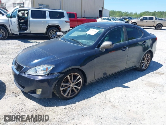 2006 Lexus IS 250 Manual with VIN JTHBK262462019928, listed as a IAAI auction lot 42008086 with 158,330 mi miles. Bid and sale history available at carsss.com. Image 2.