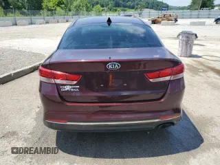 2018 Kia Optima S with VIN 5XXGT4L35JG265287, listed as a Copart auction lot 61407805 with 123,891 mi miles and Salvage title. Bid and sale history available at DreamBid. Image 6.
