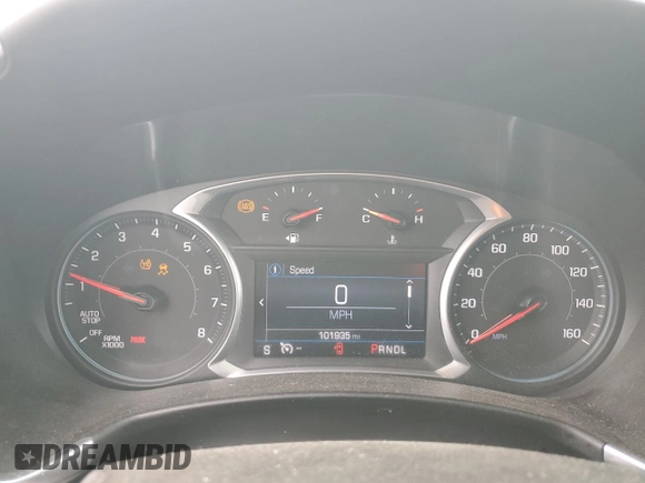 2021 Chevrolet Equinox LT with VIN 2GNAXKEV6M6100835, listed as a Copart auction lot 59391525 with 101,935 mi miles and Salvage title. Bid and sale history available at DreamBid. Image 9.
