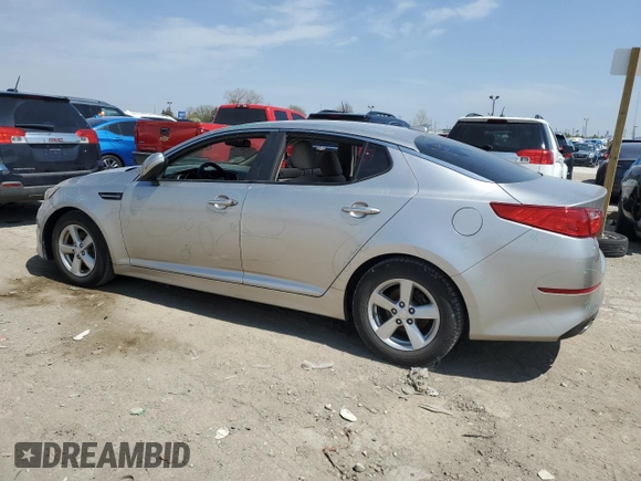 2015 Kia Optima LX with VIN 5XXGM4A77FG474072, listed as a Copart auction lot 53845125 with 130,356 mi miles and Salvage Title. Bid and sale history available at DreamBid. Image 2.