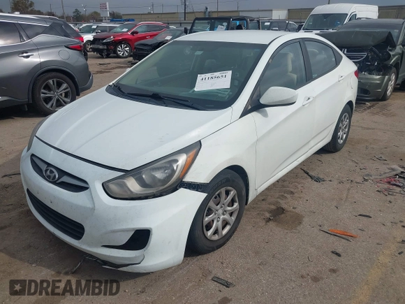 2013 Hyundai Accent GLS with VIN KMHCT4AE3DU325550, listed as a IAAI auction lot 41185651 with 128,791 mi miles and . Bid and sale history available at DreamBid. Image 17.