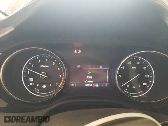 2022 Buick Encore GX Essence with VIN KL4MMGSL6NB033404, listed as a Copart auction lot 60215505 with 30,038 mi miles and Salvage title. Bid and sale history available at DreamBid. Image 9.