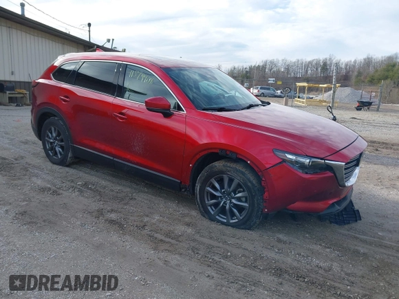 2021 Mazda CX-9 Touring with VIN JM3TCBCY8M0512104, listed as a IAAI auction lot 41579908 with 44,555 mi miles. Bid and sale history available at carsss.com. Image 1.