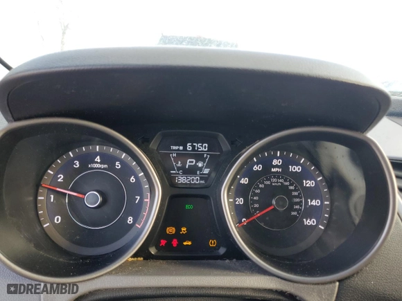 2016 Hyundai Elantra SE with VIN 5NPDH4AE3GH667086, listed as a Copart auction lot 46529045 with 138,200 mi miles and Salvage Title. Bid and sale history available at carsss.com. Image 9.