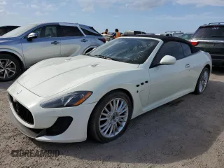 2014 Maserati GranTurismo Convertible Sport with VIN ZAM45VMA7E0083075, listed as a Copart auction lot 76398284 with 0 mi miles and Salvage Title. Bid and sale history available at carsss.com. Image 1.