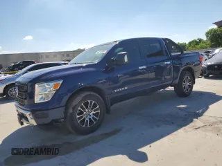 2021 Nissan Titan SV z VIN 1N6AA1EFXMN534679, wystawiony jako Copart lot #56414955 z przebiegiem 82 777 mil mil oraz Szkoda całkowita • Salvage title. Historia ofert i sprzedaży dostępna na DreamBid. Obrazek 1.
