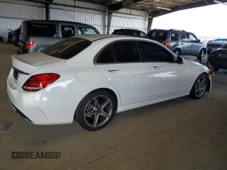 2018 Mercedes-Benz C 300 with VIN 55SWF4JB9JU280132, listed as a Copart auction lot 61803625 with 44,298 mi miles and Salvage title. Bid and sale history available at DreamBid. Image 3.