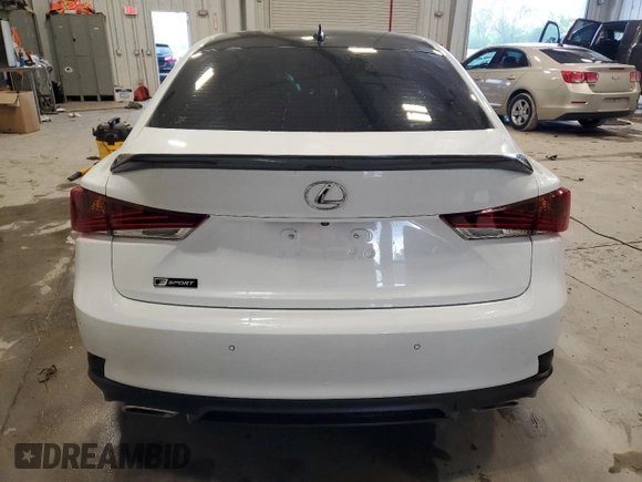 2020 Lexus IS 300 F Sport with VIN JTHGA1D26L5105256, listed as a Copart auction lot 58562945 with 75,244 mi miles and Non repairable. Bid and sale history available at DreamBid. Image 6.