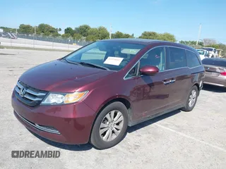 2016 Honda Odyssey EX-L with VIN 5FNRL5H66GB103391, listed as a IAAI auction lot 41824067 with 68,672 mi miles and . Bid and sale history available at DreamBid. Image 2.