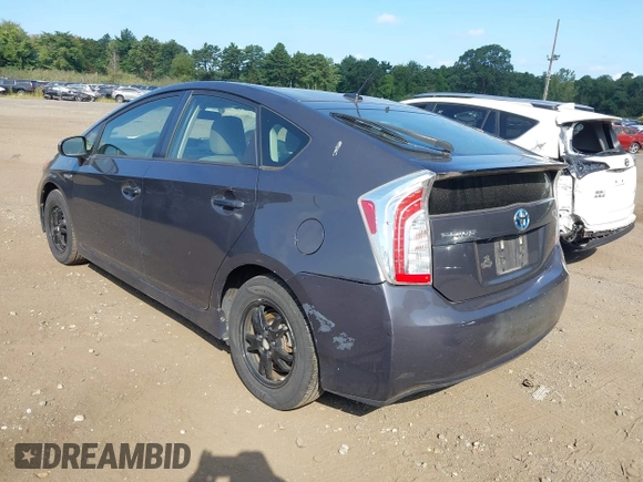 2013 Toyota Prius One with VIN JTDKN3DUXD5604950, listed as a IAAI auction lot 40307683 with 43,628 mi miles. Bid and sale history available at carsss.com. Image 3.
