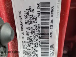 2008 Toyota Corolla CE with VIN 1NXBR32E68Z033223, listed as a Copart auction lot 55874055 with 156,500 mi miles and Clean Title. Bid and sale history available at DreamBid. Image 12.