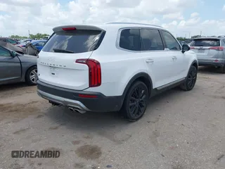 2022 Kia Telluride SX with VIN 5XYP54HC7NG219318, listed as a IAAI auction lot 42449492 with 25,574 mi miles and . Bid and sale history available at DreamBid. Image 4.