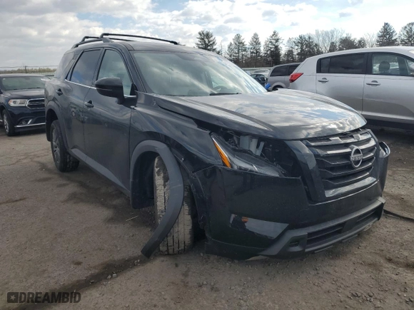 2024 Nissan Pathfinder SV with VIN 5N1DR3BCXRC235674, listed as a Copart auction lot 42701745 with 10,340 mi miles and Salvage Title. Bid and sale history available at carsss.com. Image 4.