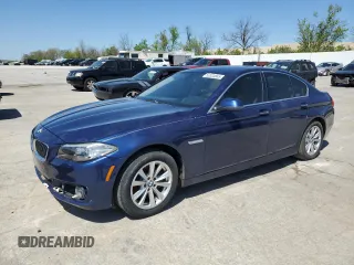 2015 BMW 5 Series 528i with VIN WBA5A5C5XFD521684, listed as a Copart auction lot 53334845 with 64,135 mi miles and Clean Title. Bid and sale history available at carsss.com. Image 1.