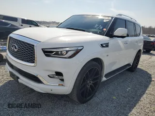 2018 Infiniti QX80 with VIN JN8AZ2NF6J9660113, listed as a Copart auction lot 49255715 with 100,299 mi miles and Clean Title. Bid and sale history available at carsss.com. Image 1.
