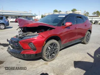 2024 Chevrolet Blazer RS with VIN 3GNKBERS3RS177661, listed as a Copart auction lot 75514824 with 14,276 mi miles and Salvage Title. Bid and sale history available at carsss.com. Image 1.