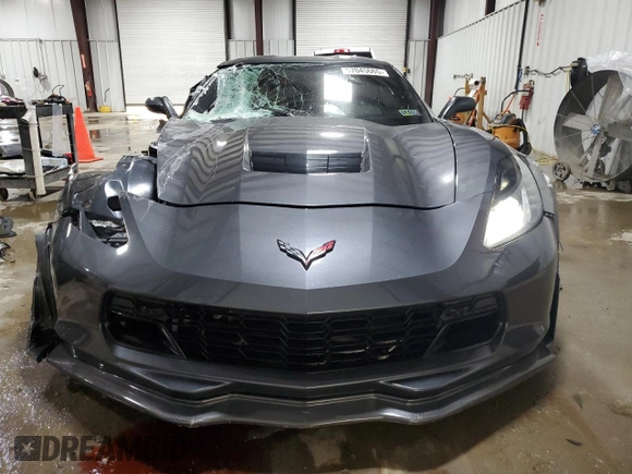 2017 Chevrolet Corvette Grand Sport 2LT with VIN 1G1YY2D72H5118623, listed as a Copart auction lot 57045665 with 23,711 mi miles and Salvage title. Bid and sale history available at DreamBid. Image 5.