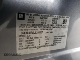 2018 GMC Terrain SLE with VIN 3GKALMEV0JL308527, listed as a Copart auction lot 51346475 with 99,925 mi miles and Salvage Title. Bid and sale history available at carsss.com. Image 15.