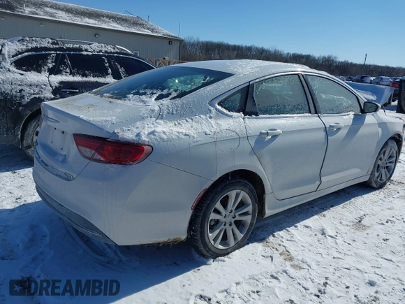 2016 Chrysler 200 Limited with VIN 1C3CCCAB0GN123658, listed as a IAAI auction lot 41596229 with 65,528 mi miles. Bid and sale history available at carsss.com. Image 4.