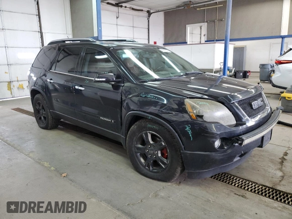 2008 GMC Acadia SLT2 with VIN 1GKEV33708J160889, listed as a Copart auction lot 48590395 with 156,008 mi miles and Salvage Title. Bid and sale history available at DreamBid. Image 4.