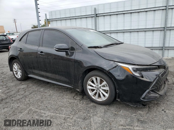 2023 Toyota Corolla Hatchback SE with VIN JTND4MBE9P3211305, listed as a Copart auction lot 72024094 with 17,838 mi miles and Salvage Title. Bid and sale history available at carsss.com. Image 4.