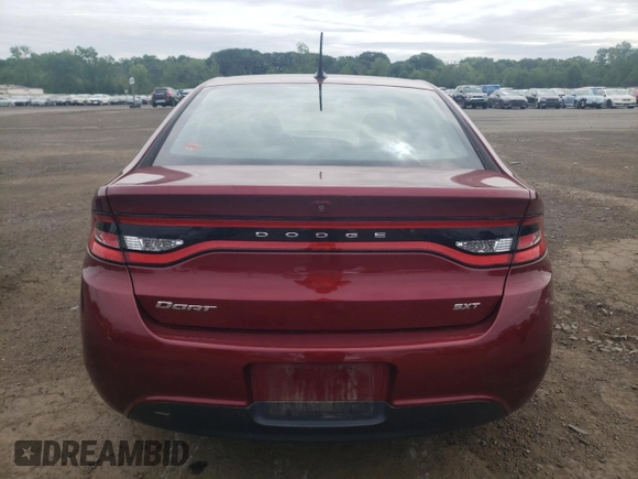 2015 Dodge Dart SXT with VIN 1C3CDFBB3FD242726, listed as a Copart auction lot 62867095 with 133,339 mi miles and Salvage title. Bid and sale history available at DreamBid. Image 6.