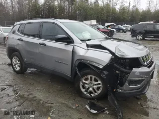 2018 Jeep Compass Sport with VIN 3C4NJDAB3JT213538, listed as a Copart auction lot 42755835 with 73,838 mi miles and Salvage Title. Bid and sale history available at carsss.com. Image 4.