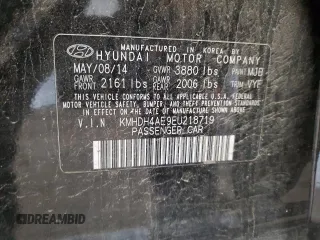 2014 Hyundai Elantra SE z VIN KMHDH4AE9EU218719, wystawiony jako Copart lot #57608475 z przebiegiem Nie podano mil oraz Szkoda całkowita • Salvage title. Historia ofert i sprzedaży dostępna na DreamBid. Obrazek 13.