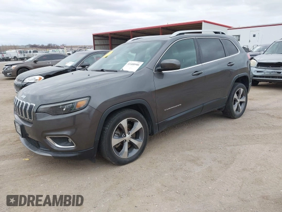 2019 Jeep Cherokee Limited with VIN 1C4PJLDN6KD119458, listed as a IAAI auction lot 41408906 with 72,293 mi miles. Bid and sale history available at carsss.com. Image 17.