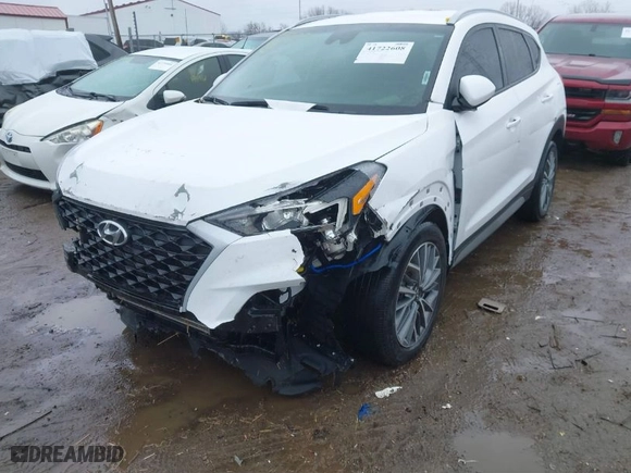 2019 Hyundai Tucson SEL with VIN KM8J33AL2KU991344, listed as a IAAI auction lot 41722608 with 56,185 mi miles. Bid and sale history available at carsss.com. Image 6.