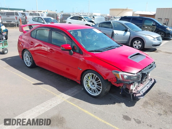 2018 Subaru WRX STI with VIN JF1VA2M65J9814113, listed as a IAAI auction lot 41754428 with Not Provided miles. Bid and sale history available at carsss.com. Image 1.