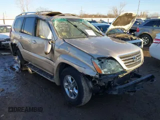 2008 Lexus GX 470 with VIN JTJBT20XX80160050, listed as a IAAI auction lot 41642525 with 196,948 mi miles. Bid and sale history available at carsss.com. Image 1.