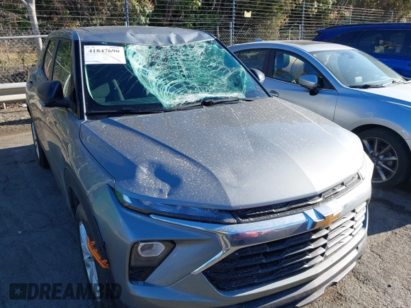 2024 Chevrolet TrailBlazer LS with VIN KL79MMS20RB112961, listed as a IAAI auction lot 41847690 with 16,229 mi miles. Bid and sale history available at carsss.com. Image 6.