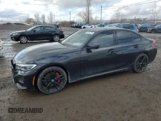2021 BMW 3 Series 330i xDrive with VIN 3MW5R7J07M8C02992, listed as a Copart auction lot 50254725 with 71,901 mi miles and Salvage Title. Bid and sale history available at carsss.com. Image 1.