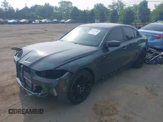 2025 BMW M3 Competition xDrive with VIN WBS33HJ01SFT92884, listed as a IAAI auction lot 42473044 with 7,617 mi miles and . Bid and sale history available at DreamBid. Image 18.