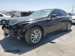 2022 Infiniti Q50 Luxe z VIN JN1EV7BP5NM310738, wystawiony jako Copart lot #60225645 z przebiegiem 24 313 mil mil oraz Szkoda całkowita • Salvage title. Historia ofert i sprzedaży dostępna na DreamBid. Obrazek 1.