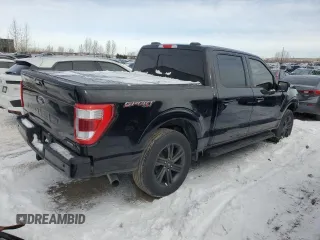2021 Ford F-150 XL with VIN 1FTEW1EP9MFB72711, listed as a Copart auction lot 41860105 with 98,505 mi miles and Clean Title. Bid and sale history available at carsss.com. Image 3.