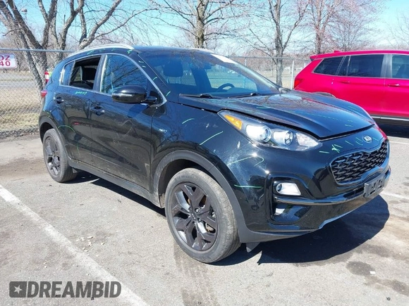 2021 Kia Sportage S with VIN KNDP6CAC6M7887592, listed as a IAAI auction lot 41852917 with 52,185 mi miles and . Bid and sale history available at DreamBid. Image 1.