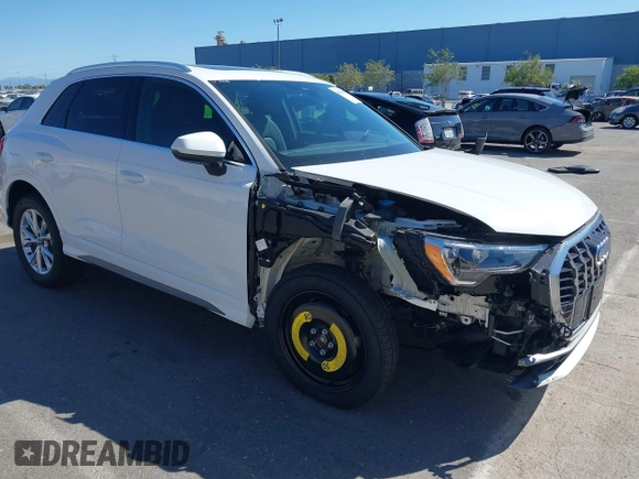 2022 Audi Q3 S line Premium with VIN WA1DECF32N1148121, listed as a IAAI auction lot 42304046 with 19,547 mi miles and . Bid and sale history available at DreamBid. Image 1.