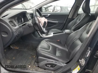 2015 Volvo V60 T5 Premier with VIN YV1612SK2F1221131, listed as a Copart auction lot 43855005 with 0 mi miles and Salvage Title. Bid and sale history available at carsss.com. Image 7.
